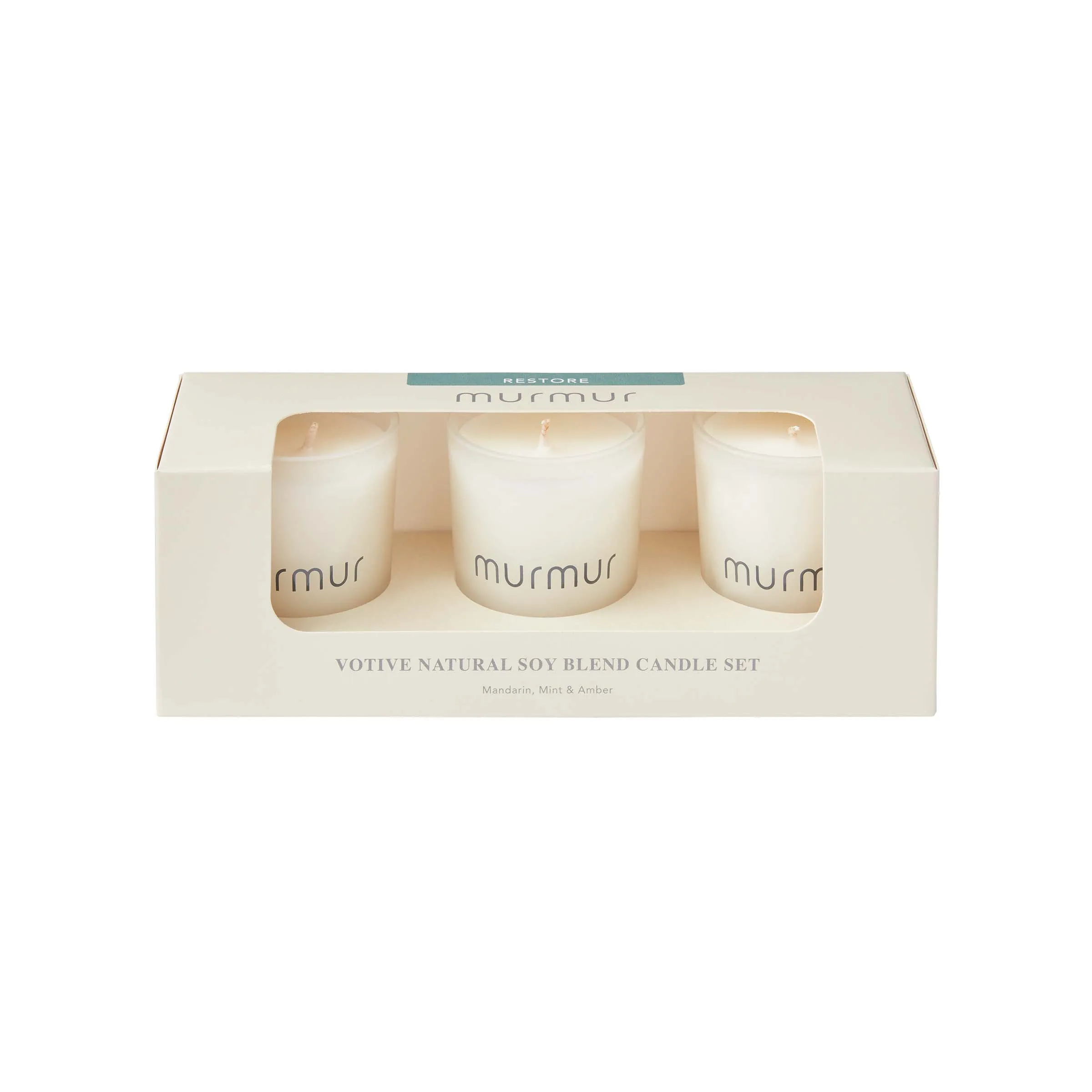 Murmur Restore Votive Scented Candle 3 Pack