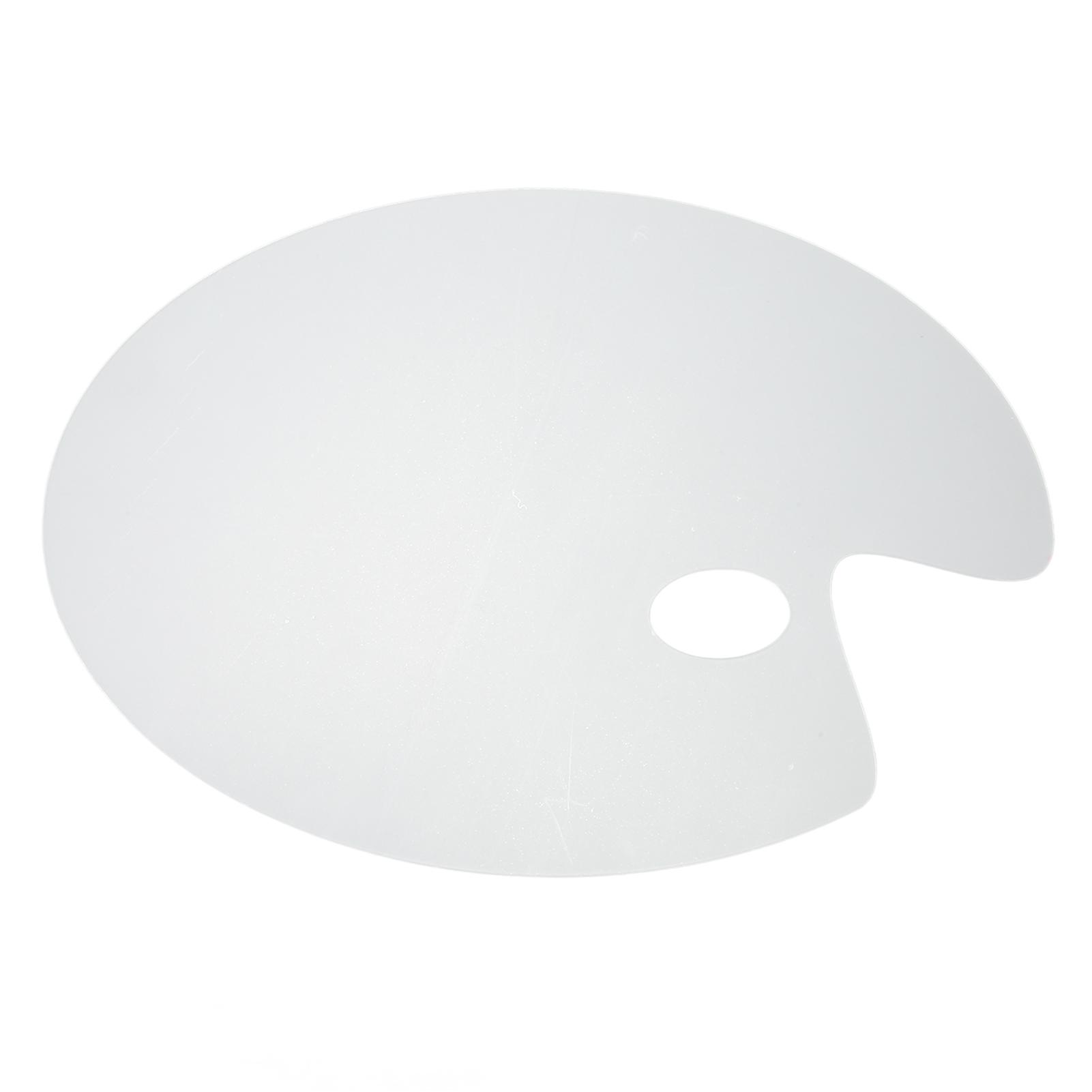 GoolRC Clear Painting Palette Acrylic Stick Proof Oval Shaped Thick Transparent Paint Color Mixing Tray