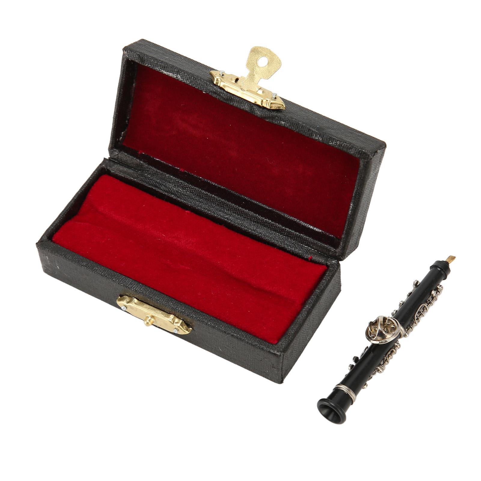 GoolRC Miniature Oboe Brooch for Music Lover Exquisite Rust Protection Miniature Oboe Model Musical Brooch