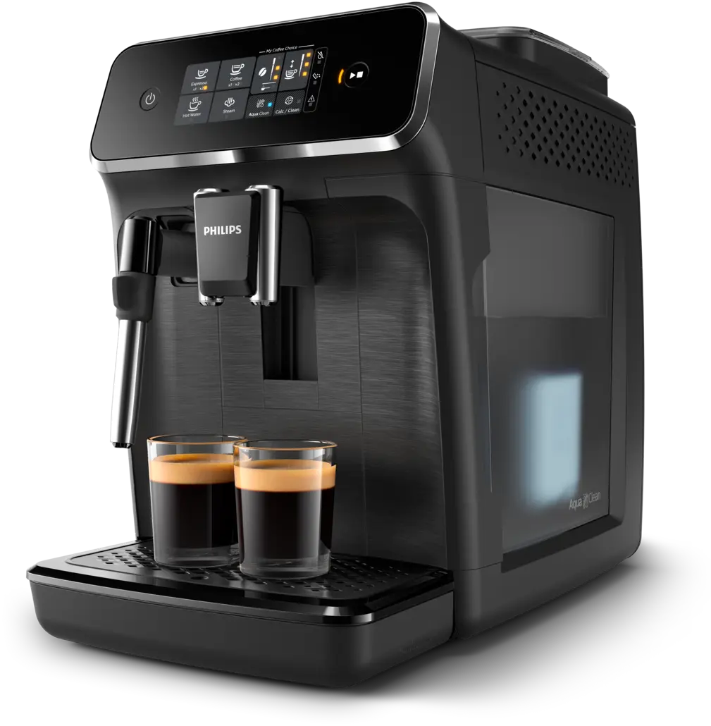 Philips Séries 2200 Noir Mat - Machine expresso broyeur, 2 boissons, mousseur lait - EP2220/10
