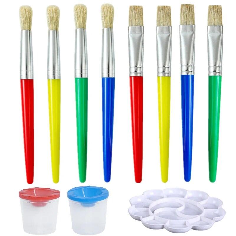 Love Home Garden Paint Brushes Set Paint Brushes Round and Flat Paint Brushes for Acrylic Paint Washable Paint DIY graffiti paintbrush