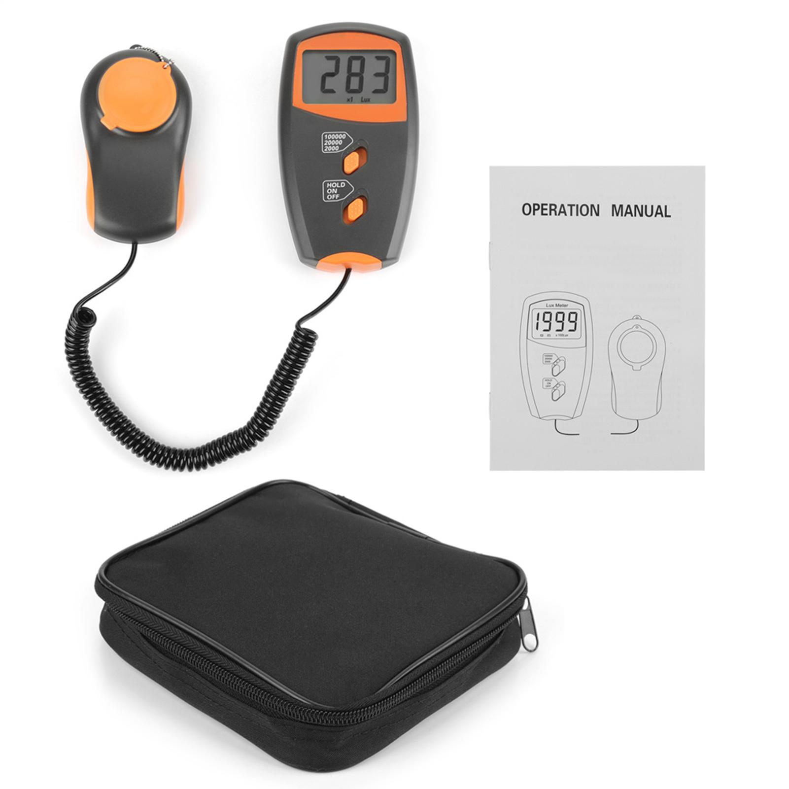 Koogeelife LX1010BS Digital Luxmeter LCD Display Light Meter Environmental Testing Illuminometer