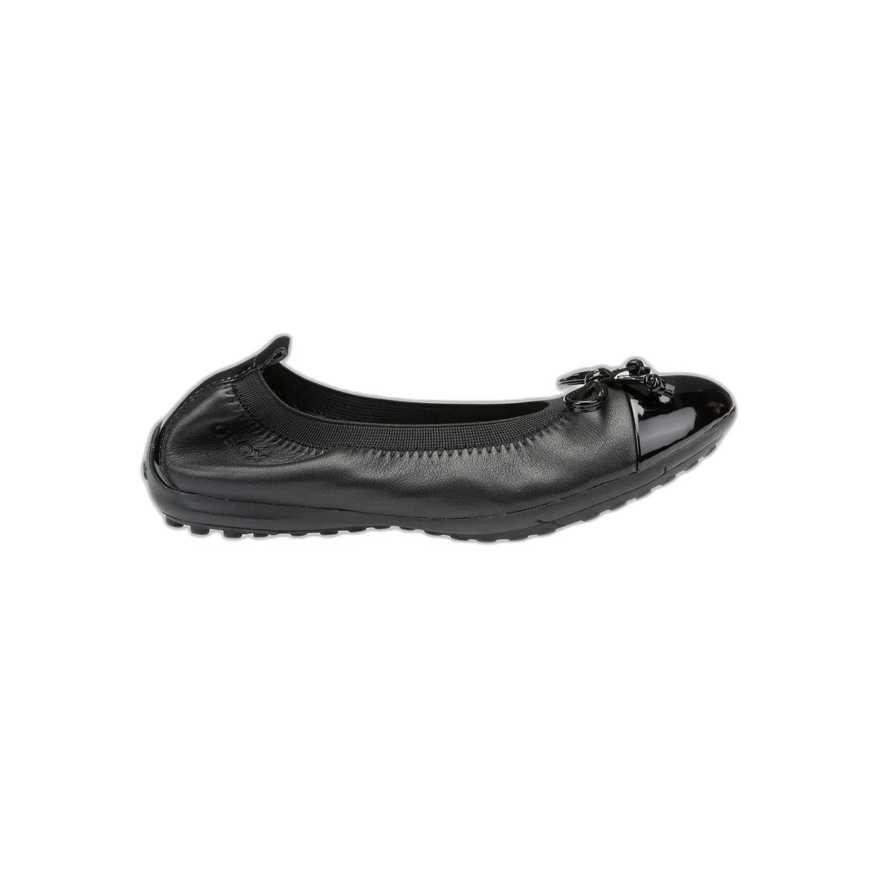 Geox Children's Piuma Ballet Pump School Shoes, Black