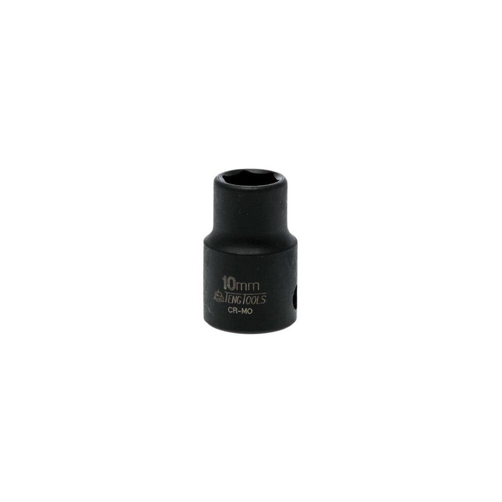 Teng TEN980510 Impact Socket Hexagon 6-Point 3/8in Drive 10mm