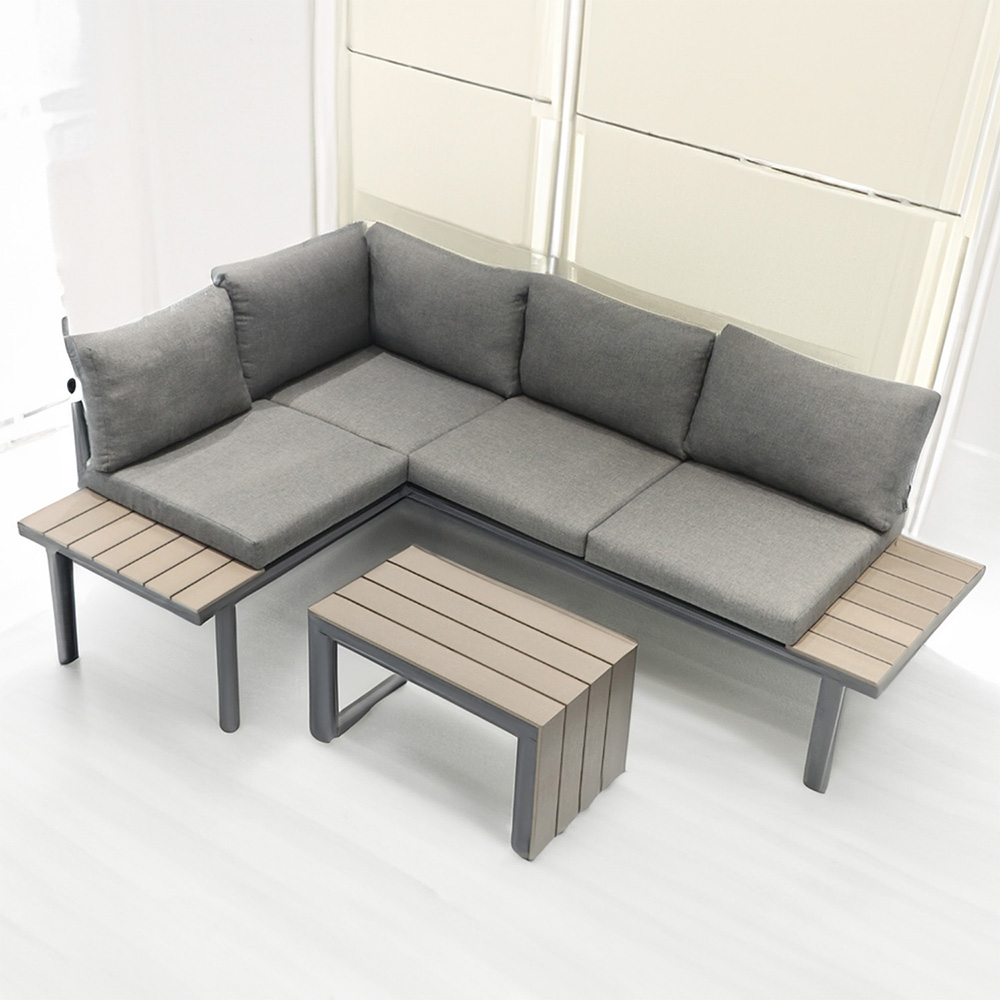 Outdoor Essentials Tuscany Corner Sofa Set - Grey
