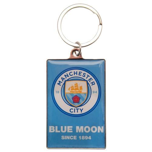 Manchester City FC Manchester City FC Deluxe Keyring (One Size) (Blue)