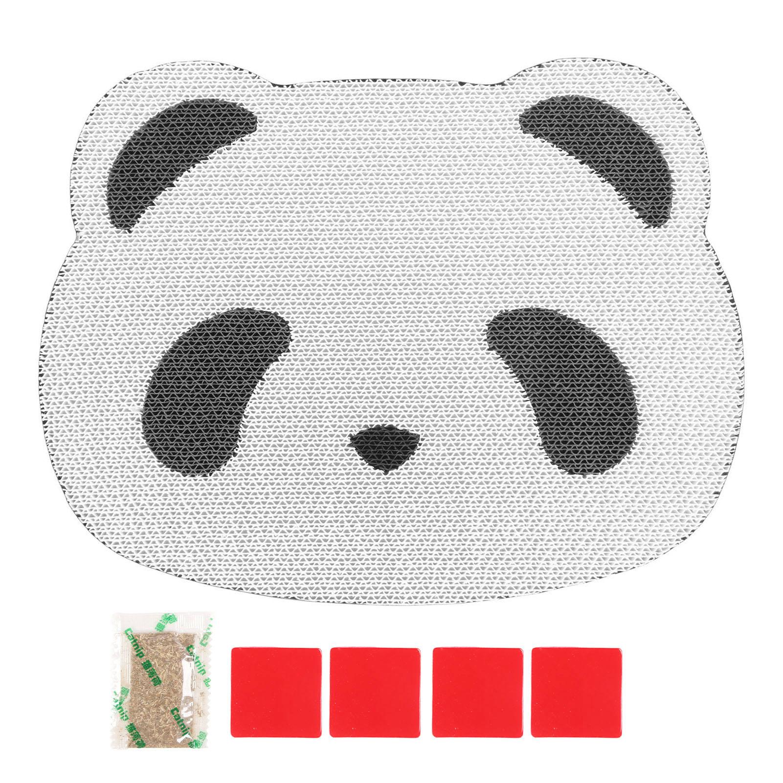 Health & Beauty PRODUCT Cat Scratch Mat Corrugated Claw Grinding Panda Pattern Cat Scratching Pad for Wall Door Window