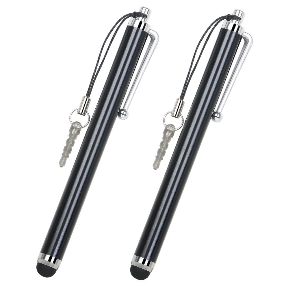 TRIXES 2 X Black Stylus Pens For Smart Phones And Tablets