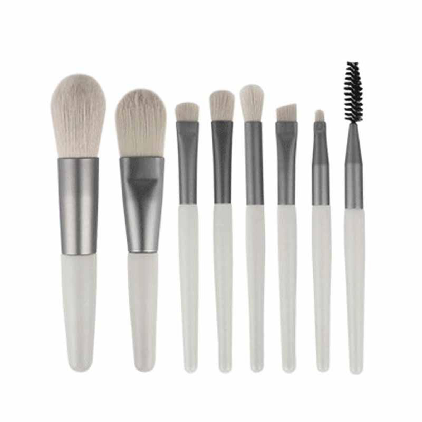 GoolRC Makeup Brushes Set 8 Pcs Compact Portable Environmentally Friendly Makeup Brushes for Travel