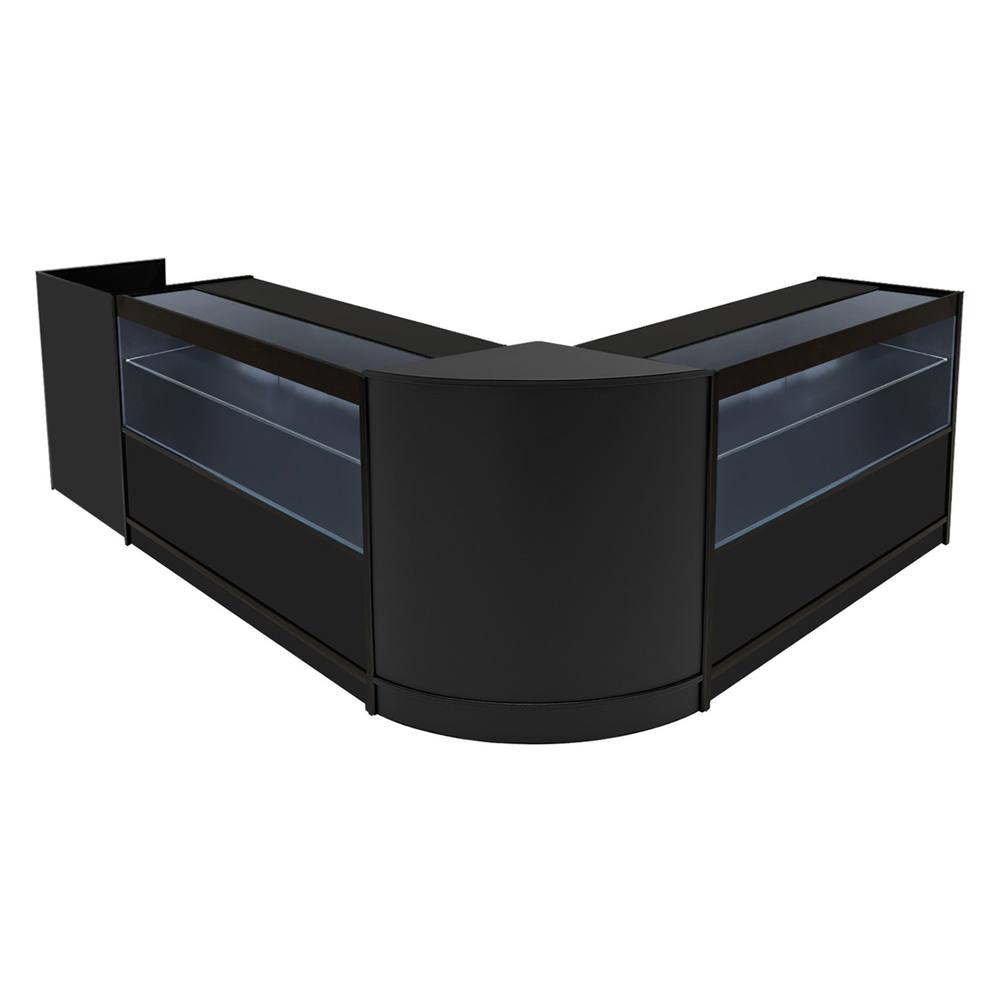 MonsterShop Phoenix Led Shop Counter Set Cm60, Tb60 & 2 X C1200 - Black