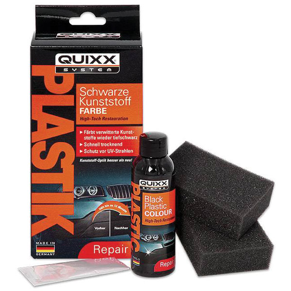Quixx System 20146 Plastic Paint Set Restores Weathered Plastics Black