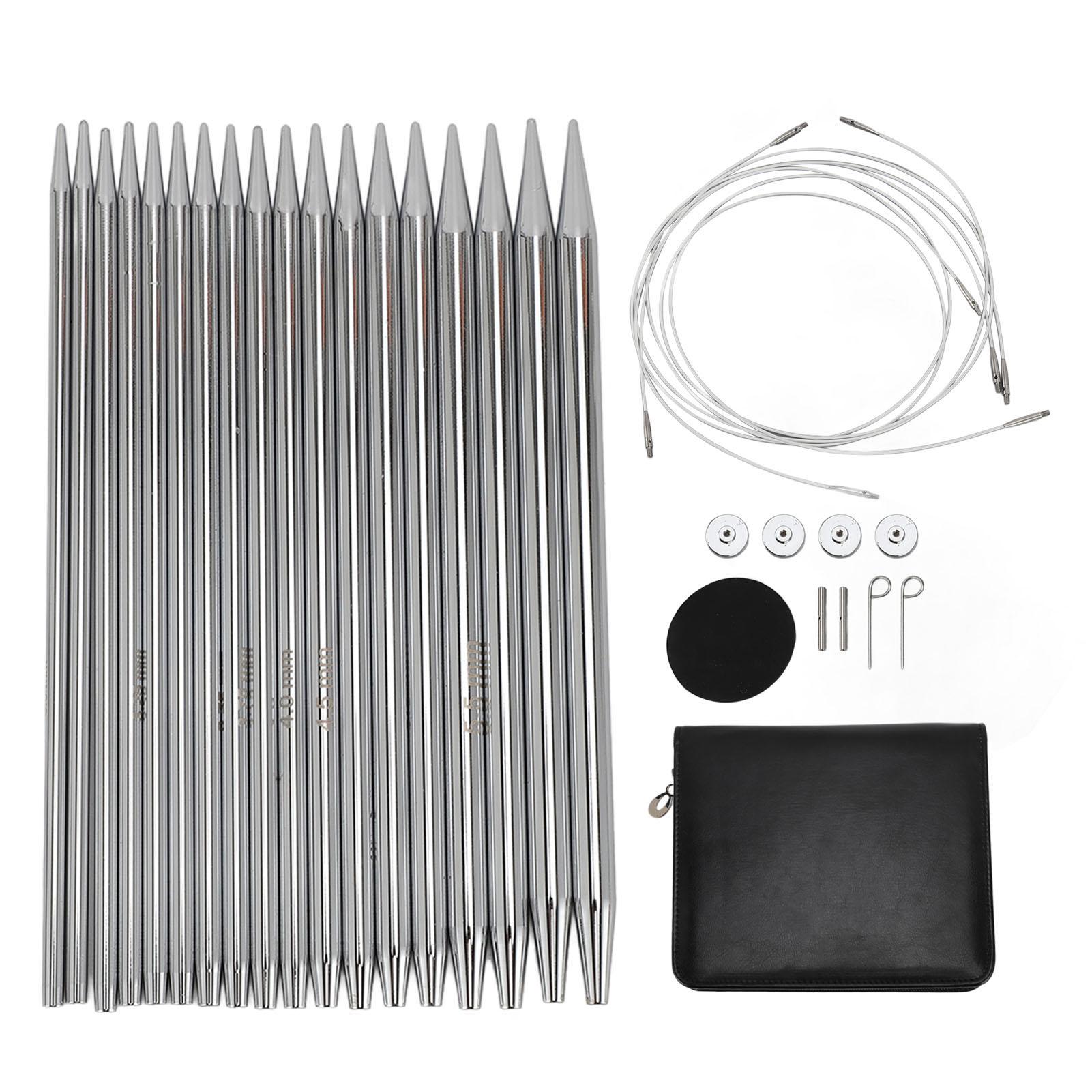 Aroma Interchangeable Circular Knitting Needles Set 3.0mm to 6.0mm Multifunctional Sewing Needles for