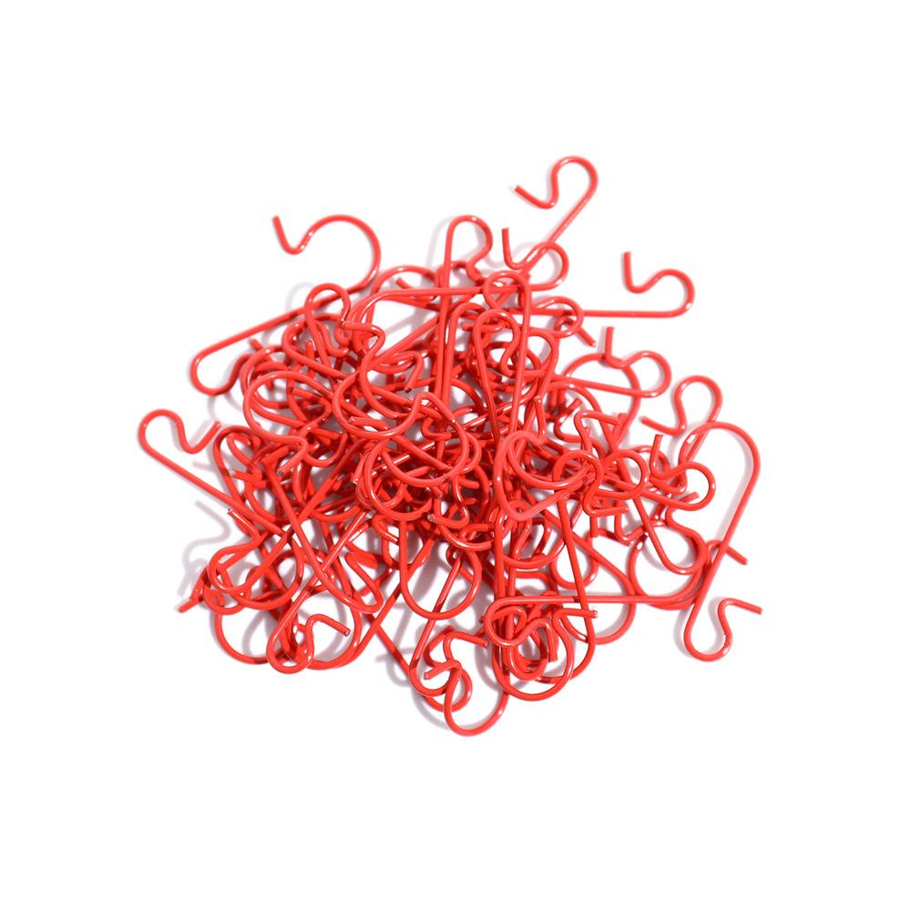 Xianyi01 50pcs Christmas Ornament Metal S-Shaped Hooks Holders Christmas Tree Ball Pendant Hanging Decoration for Home Navidad New Year