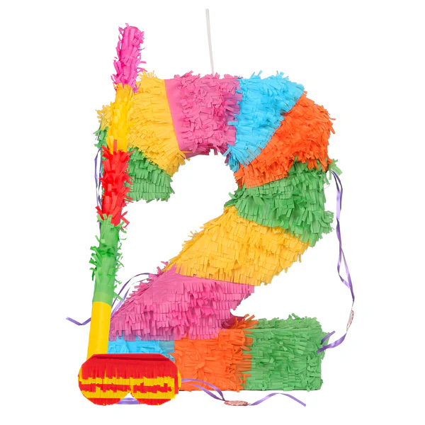 Fax Potato Number 2 Piñata Party Set | By Fax Potato