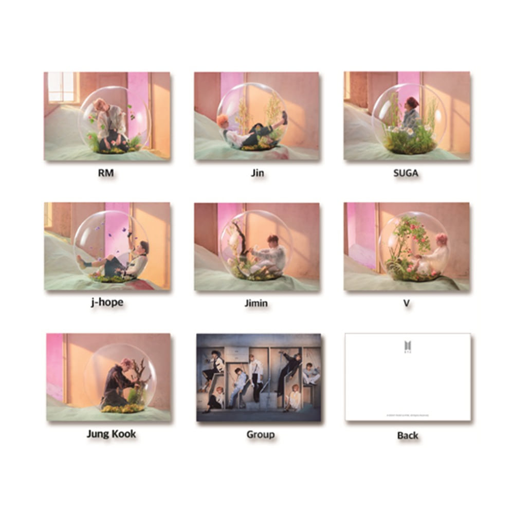 Bts (BangTan Boys) 3D Postcard Love Yourself 7 members, photo Lenticular