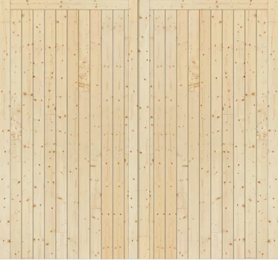 Green & Taylor Side Hung Solid Pine Timber Garage Doors - 2135 X 1981 X 44mm (Wxhxt)