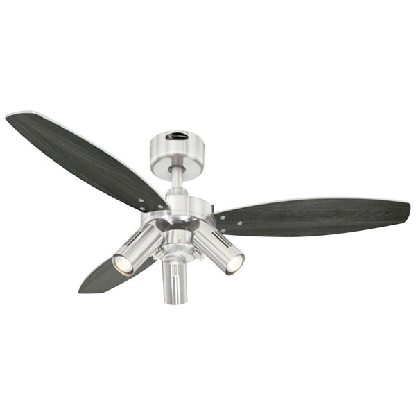 Westinghouse Jet Plus ceiling fan, remote control, three bulbs