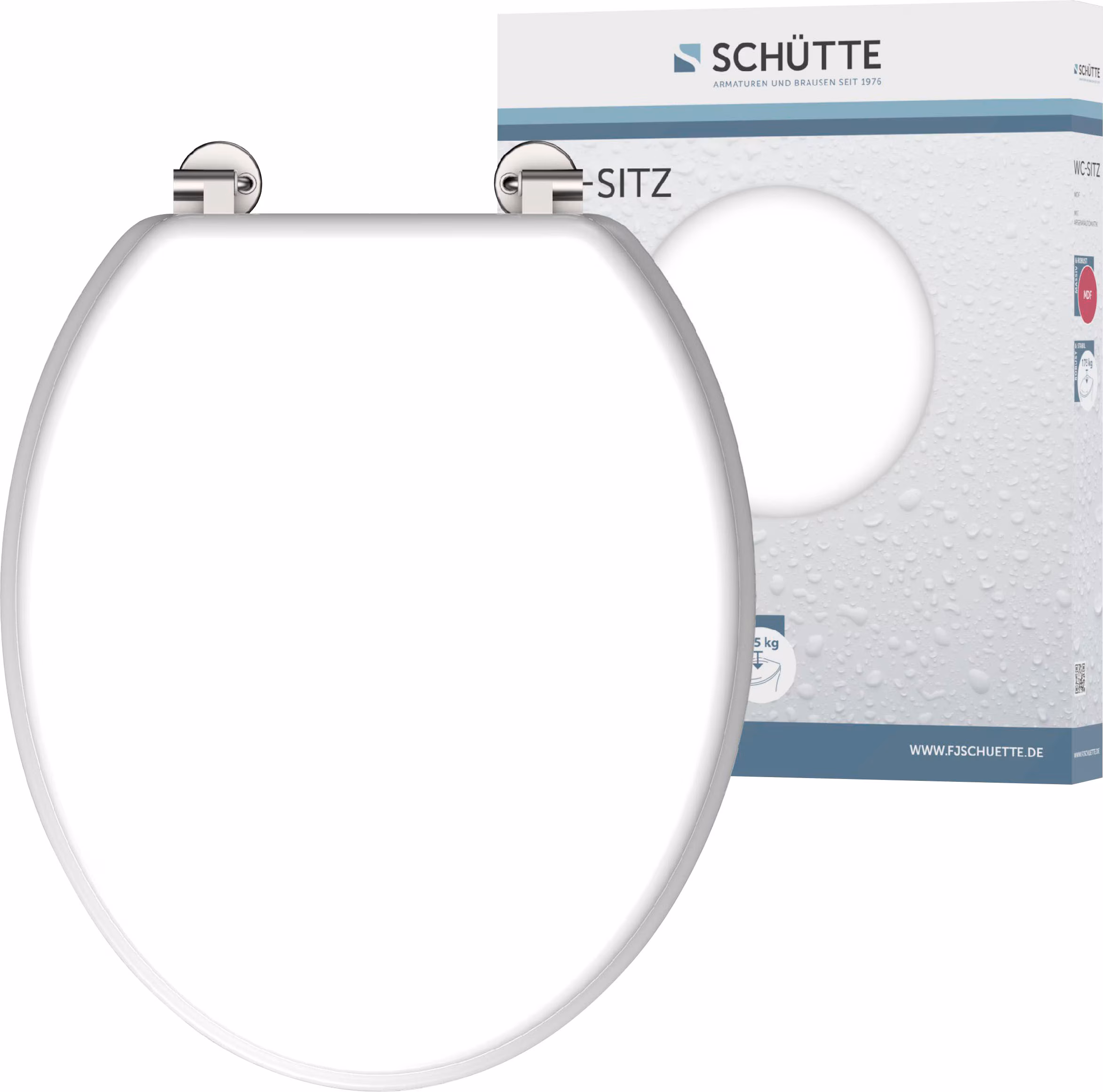 SCHÜTTE Toilet Seat WHITE Wood Core