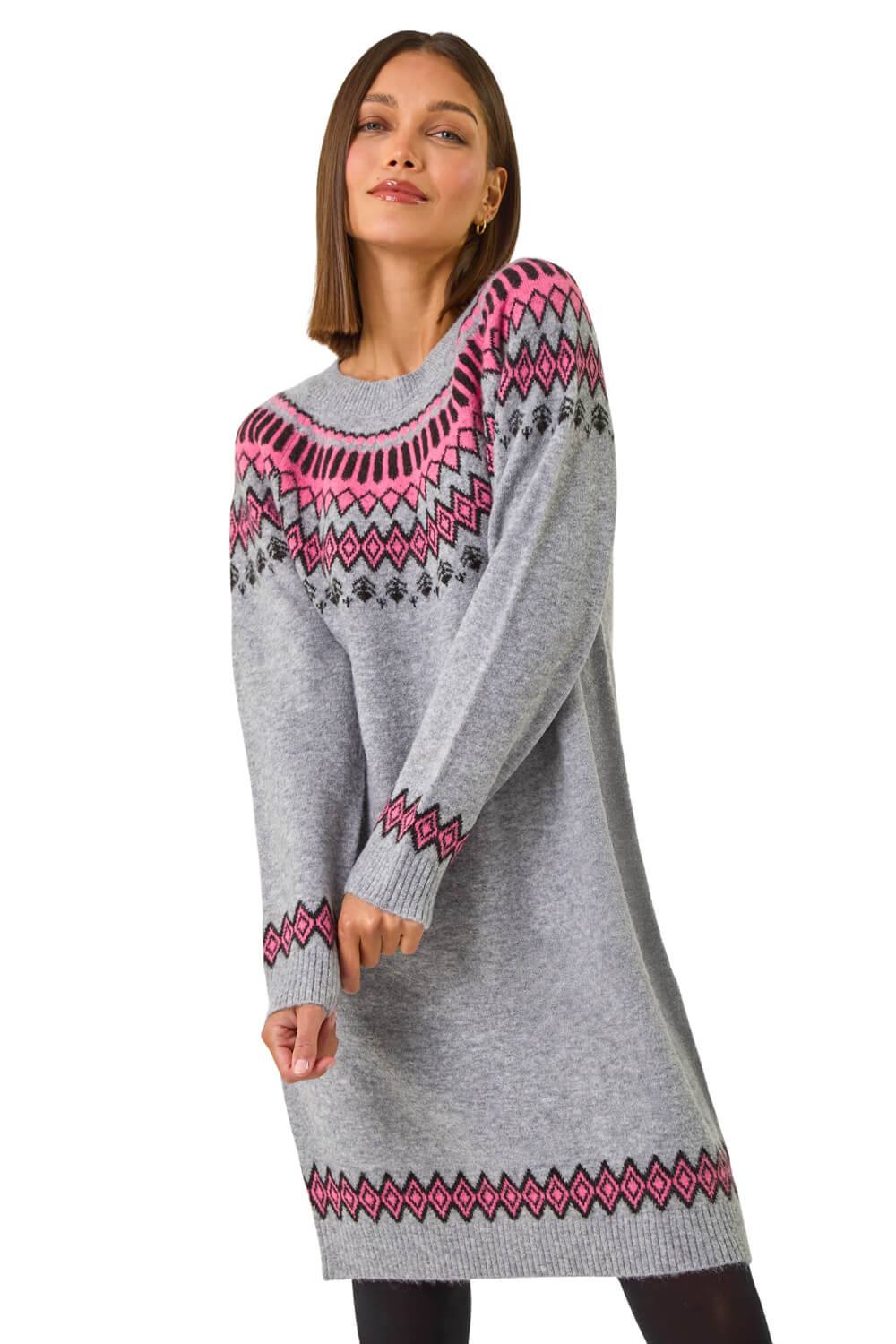Roman Fairisle Knitted Jumper Dress