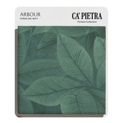 Ca’Pietra Abour Green Matt Porcelain Indoor Tile Card Mounted Sample