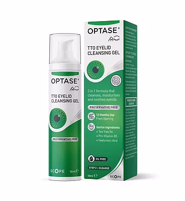 Unbranded Optase TTO Tea Tree Oil Eye Lid Cleansing Gel 50ml Preservative Free