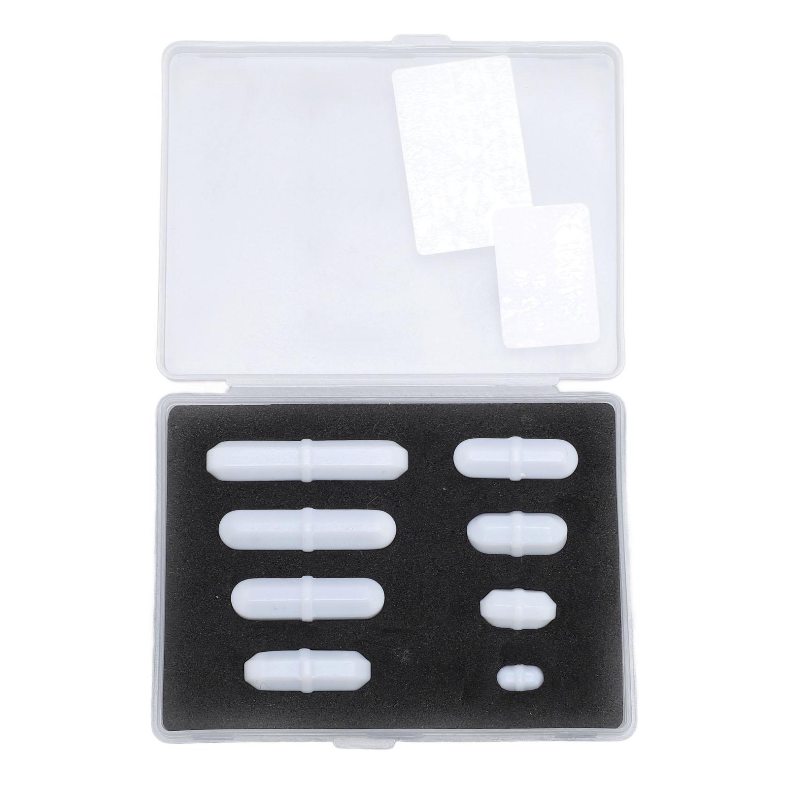 Vestidos 8 Pcs Set Magnetic Stir Bar 10 15 20 25 25 30 35 40mm PTFE Magnetic Stirrer Mixer Stir Rod for