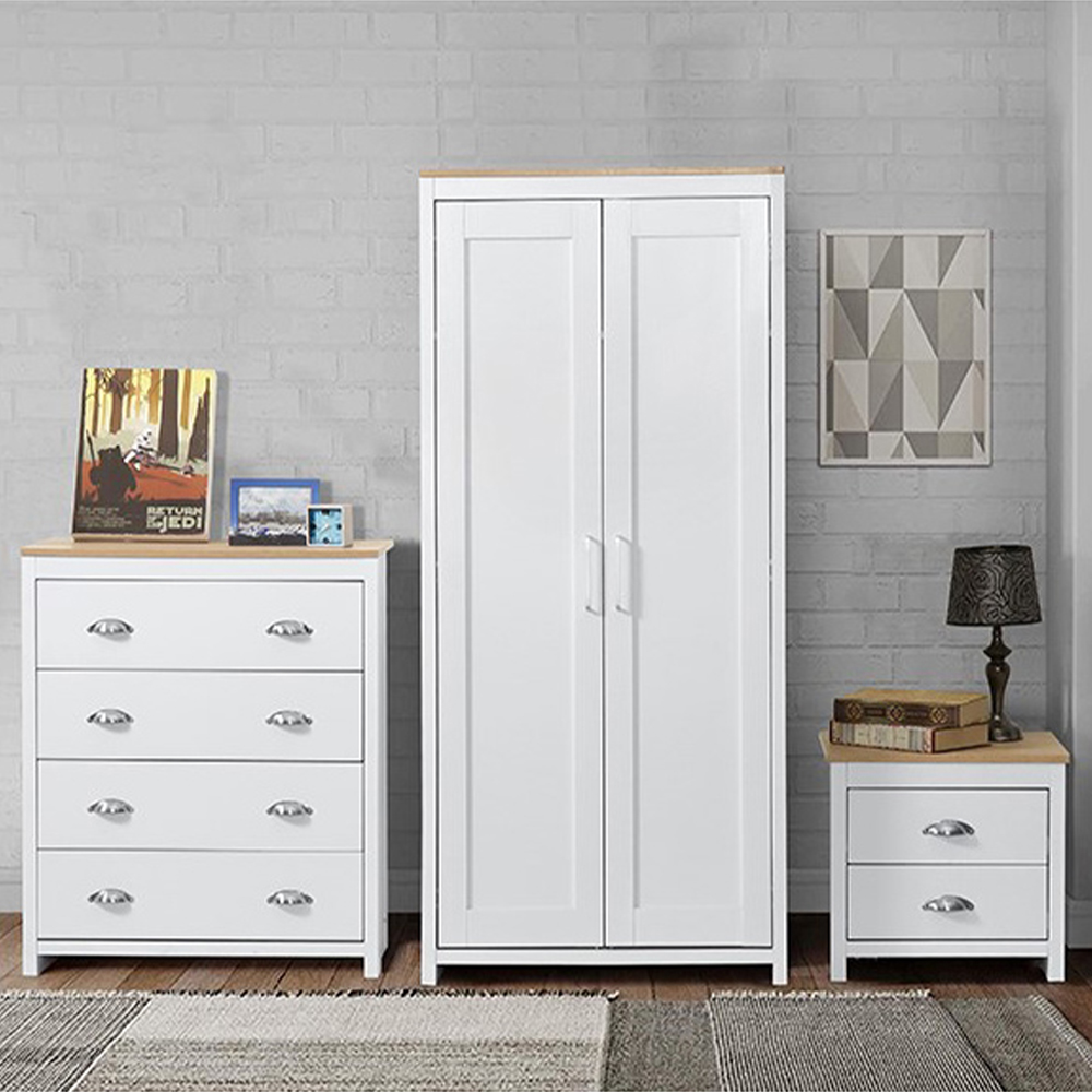 Brooklyn White 3 Piece Bedroom Furniture Set