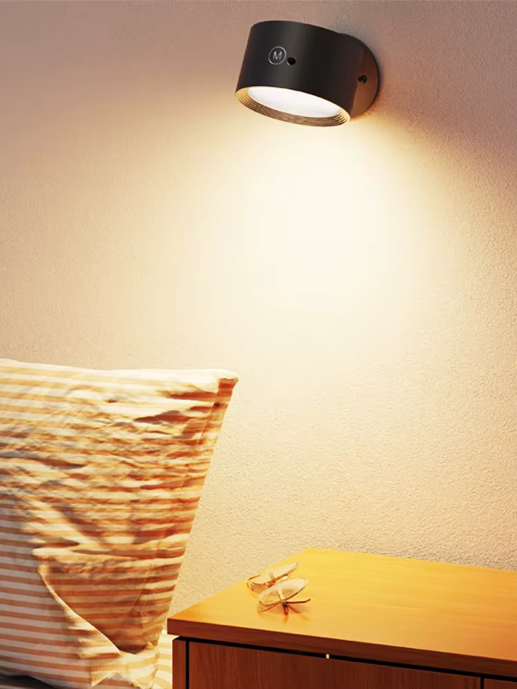 SHENZHITECH Rechargeable RGB Wall Spotlights with Remote and Touch Control, 360° Adjustable, Ideal as Color - Changing Accent Lights for Hom