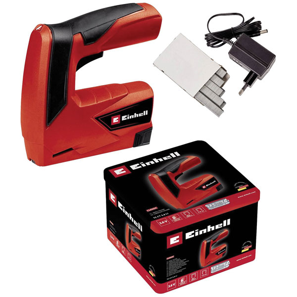 Einhell 4257880 TC-CT 3.6 Li Stapler; Compact Wireless 30 Shots/Min
