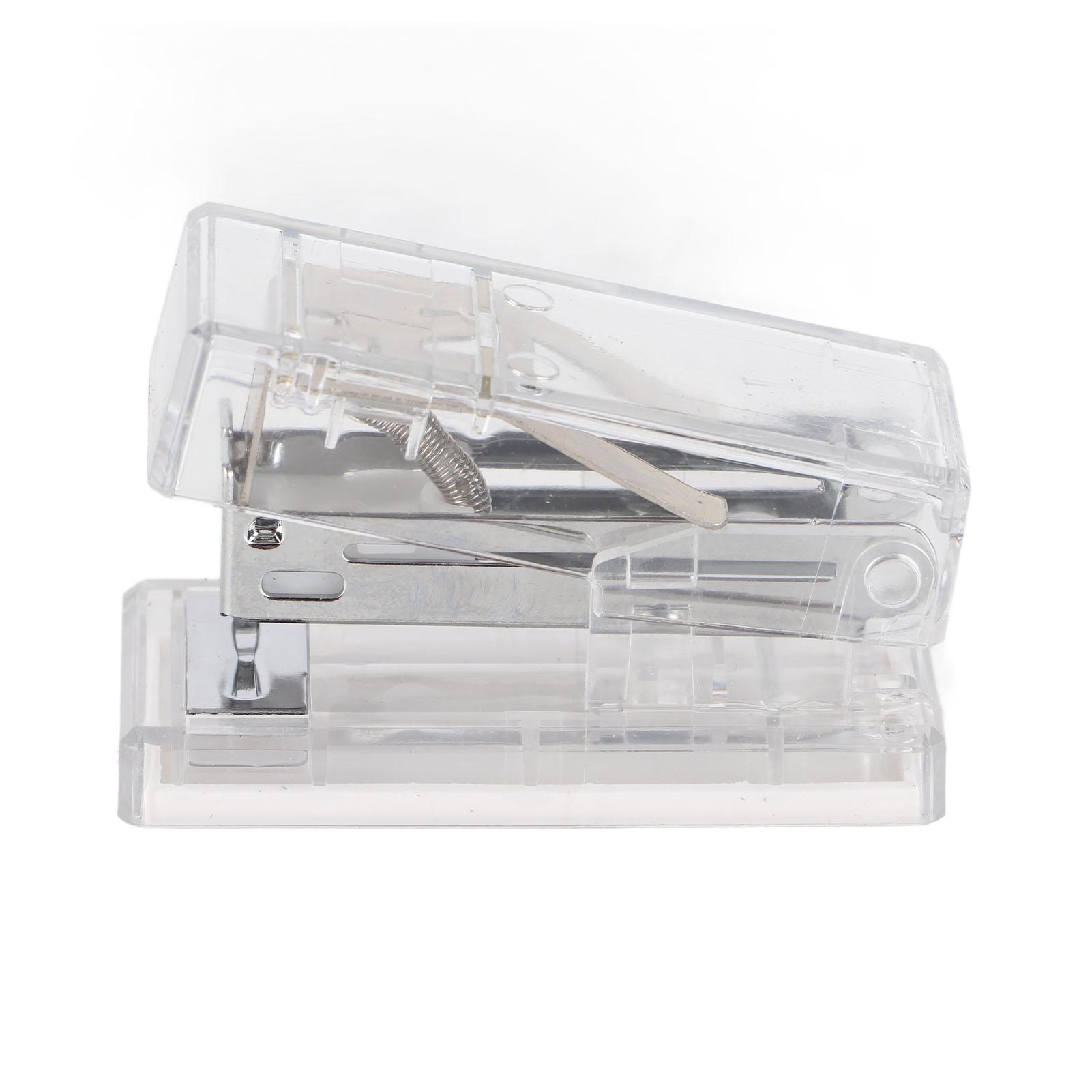 GoolRC Transparent Desk Stapler Effort Saving Clear Office Desk Stapler with 1000pcs Staple for Office multicolour