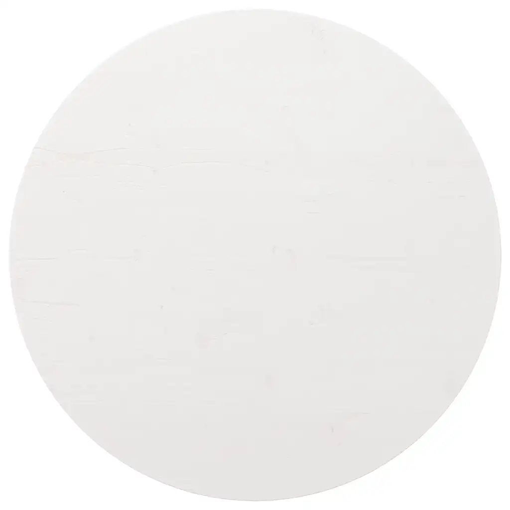VidaXL Table Top White Ø80x2.5 cm Solid Wood Pine