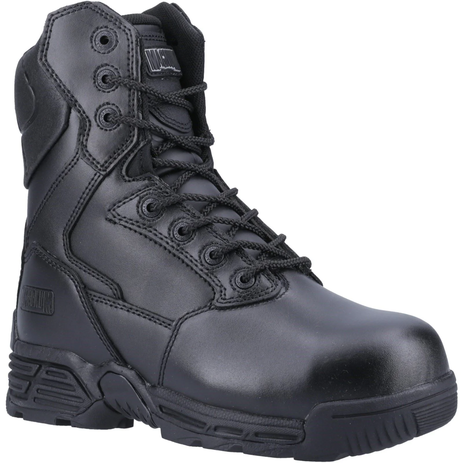 Magnum Stealth Force 8 Inch Safety Boots - Black, Black, Size 12, Men|12
