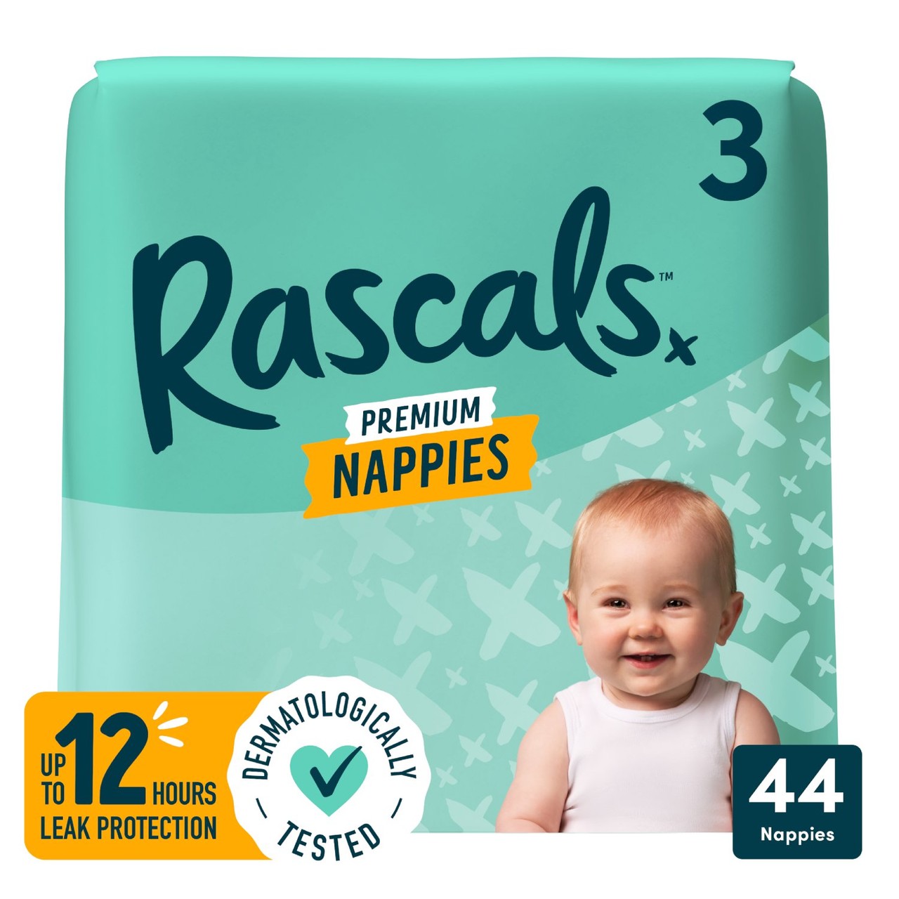 Rascals Premium Nappies, Size 3