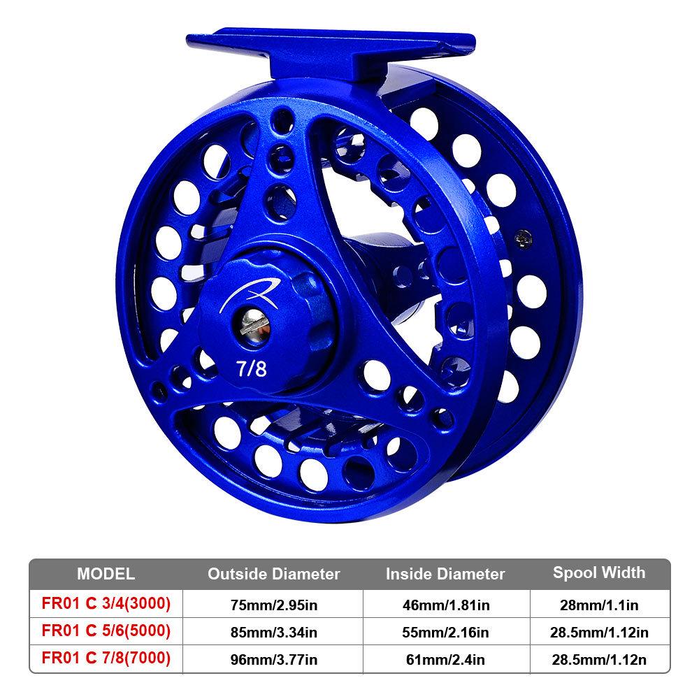 Proberos All Metal Fishing Wheel Flying Fishing Wheel Flying Fly Wheel Front Playing Wheel Ice Fishing Wheel Large Fishing Line Wheel 7/8