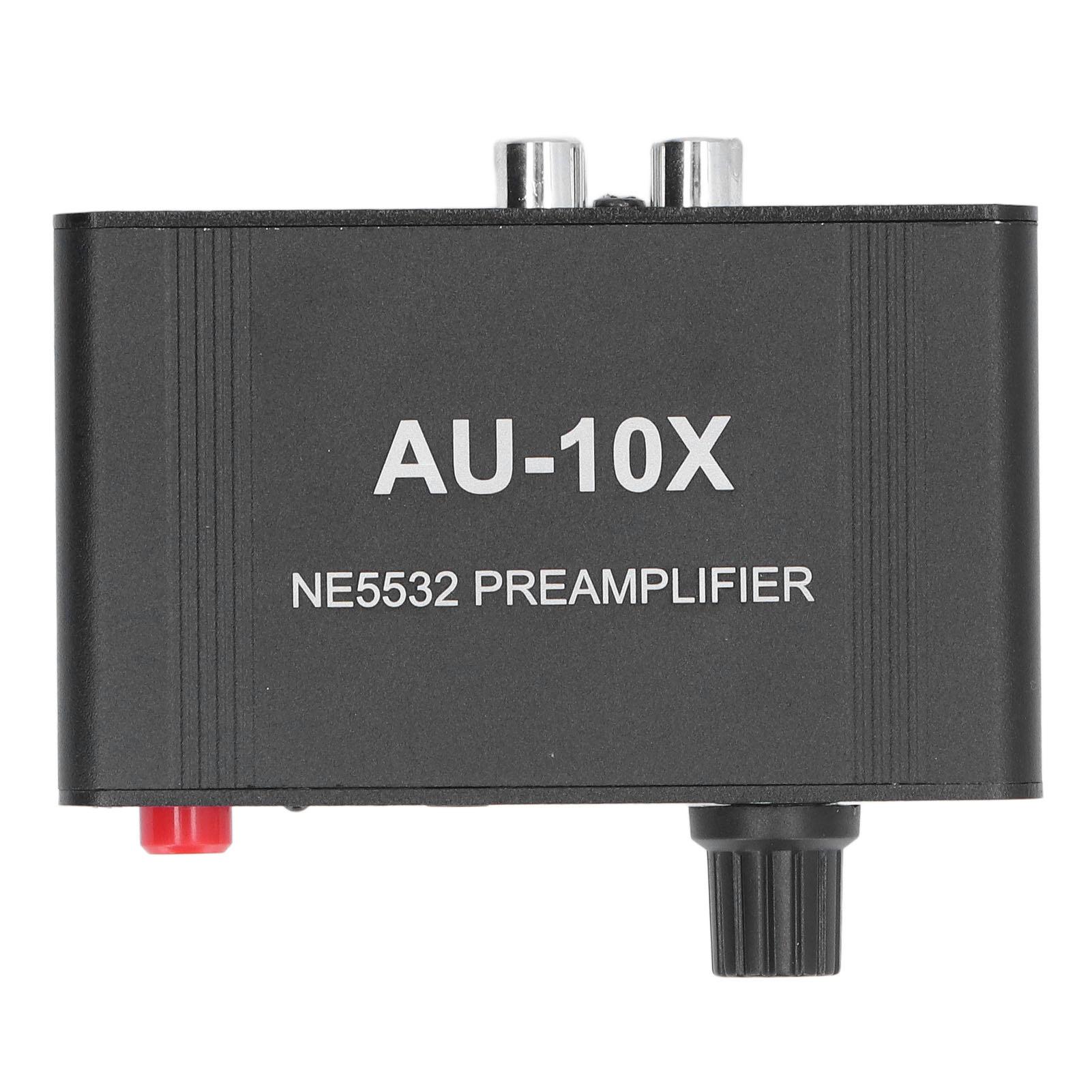 Andoer Headphone Amplifier 20Db Stereo Sound Signal Phono Preamplifier with 3.5MM Headphone RCA Input