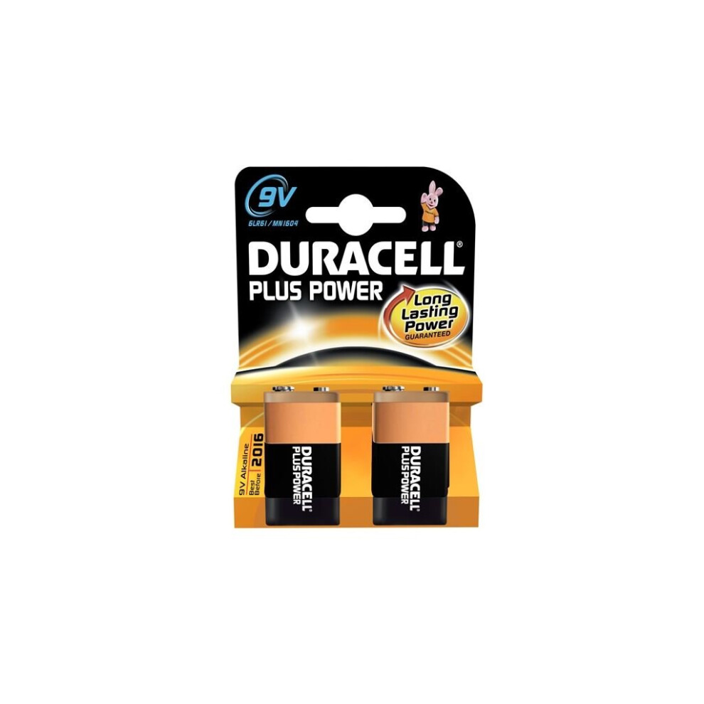 Duracell Duracell Duralock Plus Power 9v Pack of 2 | Electrical Accessories > Batteries > Batteries