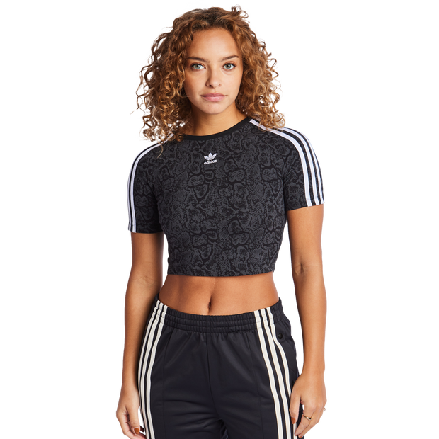 Adidas 3s Snake Baby Women T-Shirts - Black - Size: L - Cotton Jersey - Foot Locker