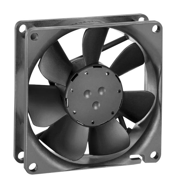 EBM-PAPST 8400 N Series Axial Fan, 24 V dc, DC Operation, 69m³/h, 2W, 80 x 80 x 25mm