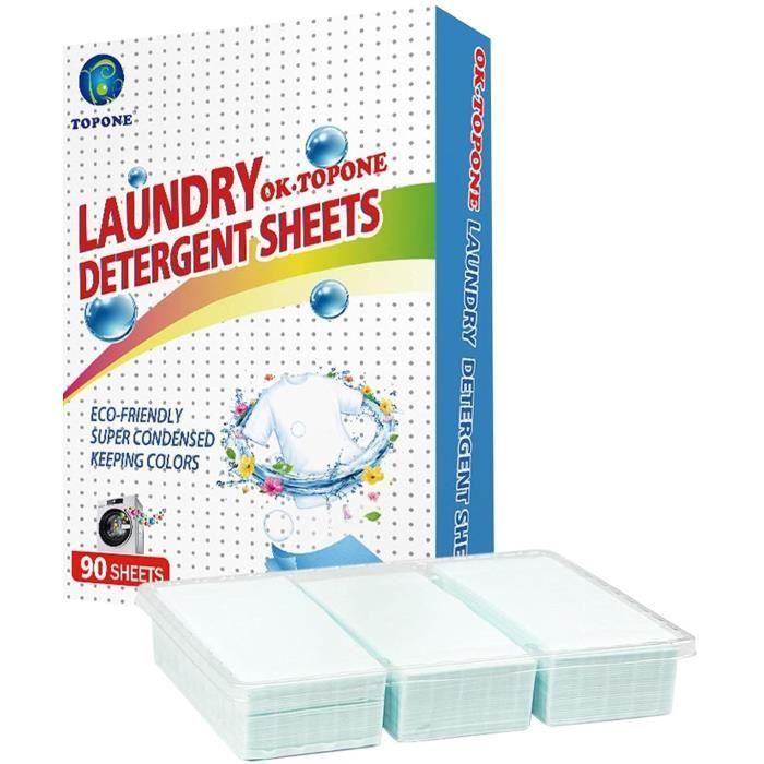LG-Expro Laundry Detergent Sheets, Laundry Detergent, 90 Sheets of Laundry Tablets, Nano-concentrated Detergent, A227 Strips