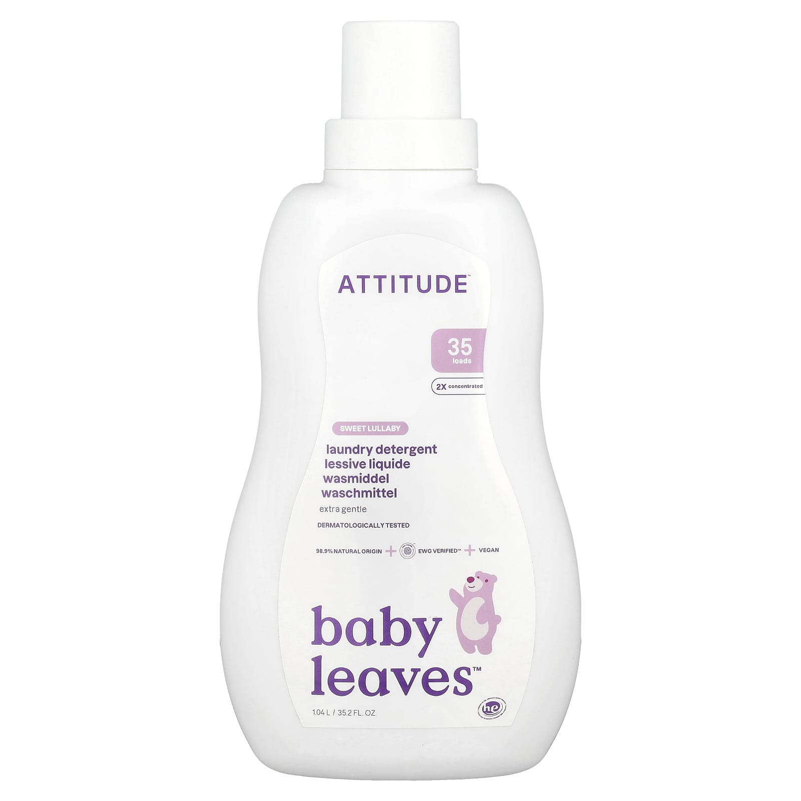 Attitude Little Ones Sweet Lullaby Laundry Detergent   1.05 Litres