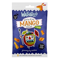 WALLAROO Certified Organic Gently Dried Mango Slices 100% Mango No ...