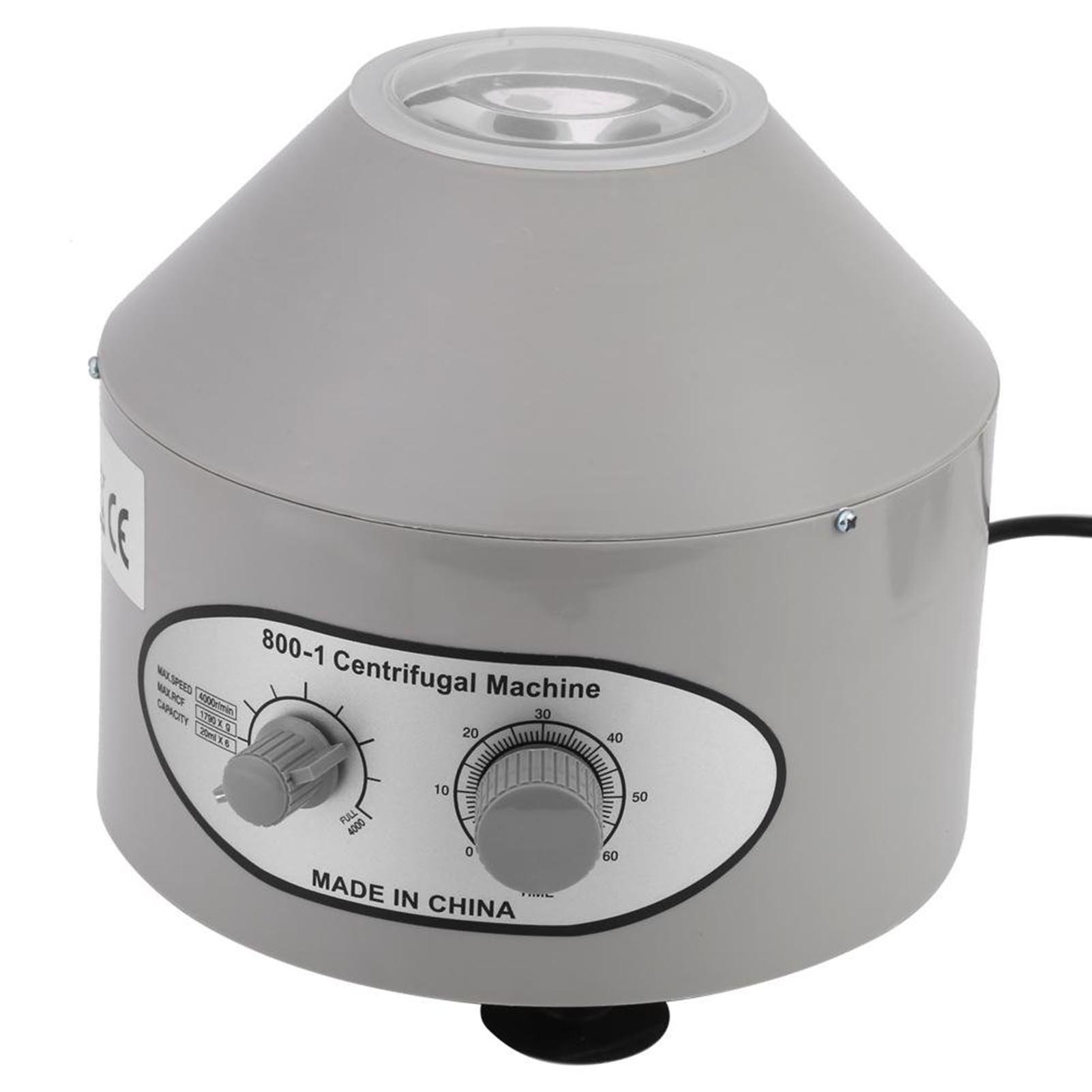 Koogeelife 1pc Desktop Electric Lab Centrifuge Laboratory Medical Practice 4000rpm 6x20ml