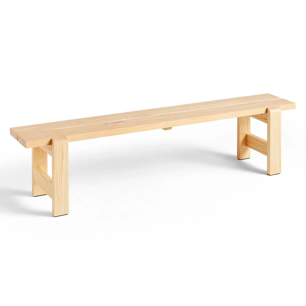 HAY Weekday Outdoor Bench - Pinewood / Large : 190cm Outdoor Seating Garden Seating