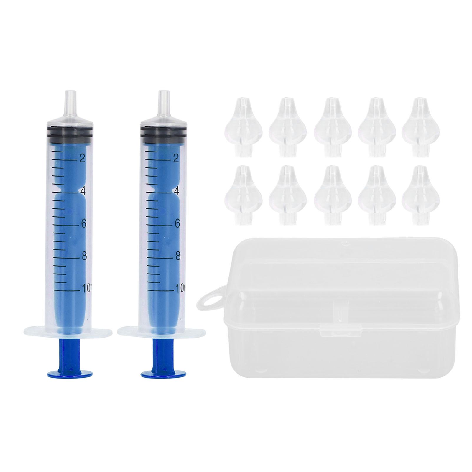 2 Pcs 10ML Baby Nasal Irrigator Portable Children Infants Special Rhinitis Nasal Irrigator blue