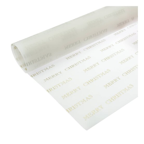 Hobbycraft Merry Christmas Vellum Paper 30cm x 50cm