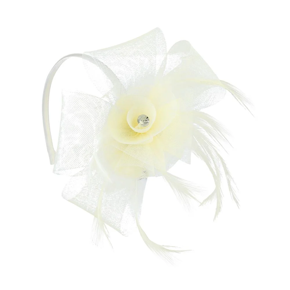 Pavers Feathered Fascinator - HARR41009 / 327 590 - Nude