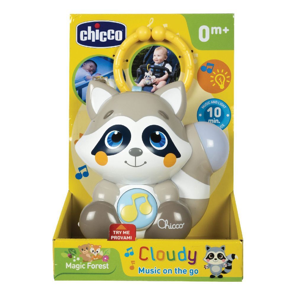 music mobile with melody junior 13 x 19 cm grey/white