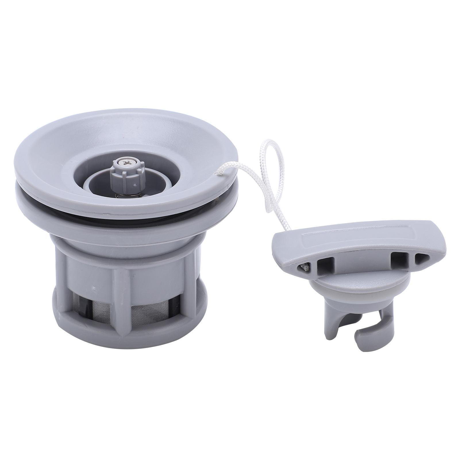 Vestidos Boat Air Valve Lightweight Gas Valve Replacement for Inflatable Dinghy Kayaking Rubber BoatsGray