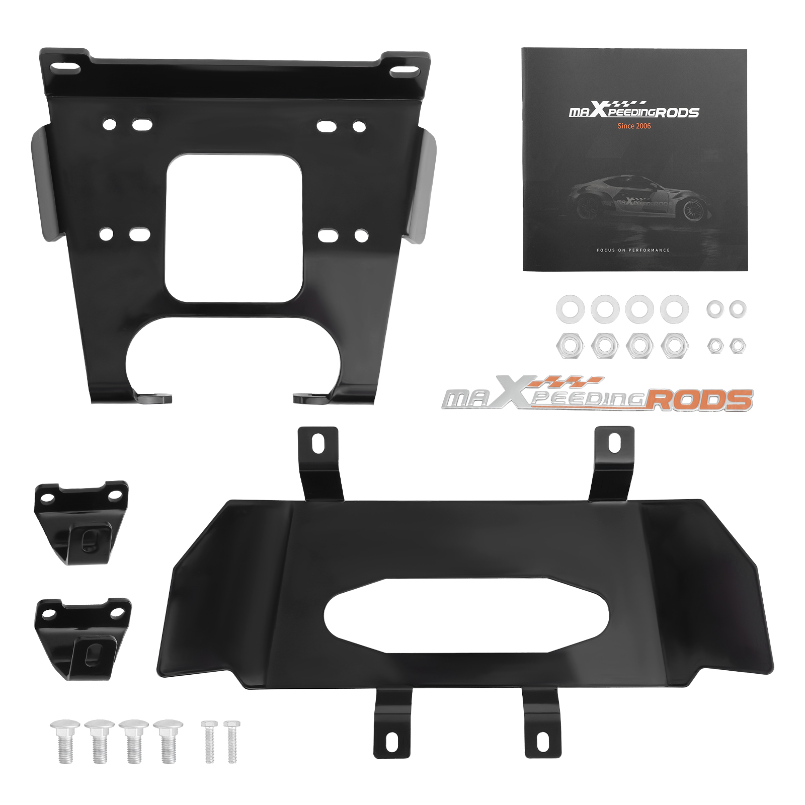 MaXpeedingrods Front Winch Mounting Bracket For 2020-up Compatible For Polaris Rzr Pro Xp (base/le/premium