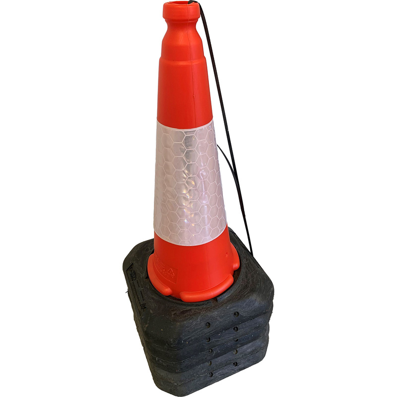 JSP Dominator Sealbrite Road Traffic Cones 500mm (5 Pack) in Orange